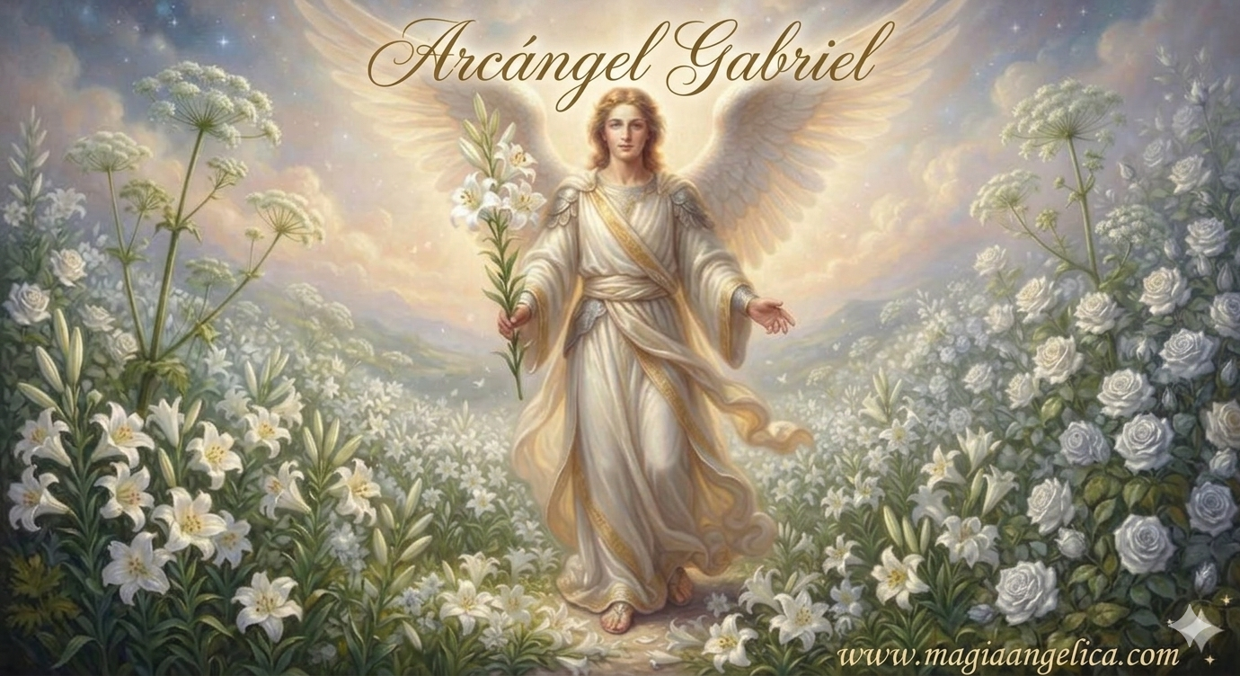 Flores relacionadas con el Arcangel Gabriel, el angel de los Milagros